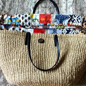 Tory Burch straw summer tote